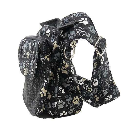 Bild 2 - Multi H�fttasche Bauchtasche gro�e Pfoten schwarz
