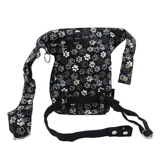 Bild 3 - Multi H�fttasche Bauchtasche gro�e Pfoten schwarz