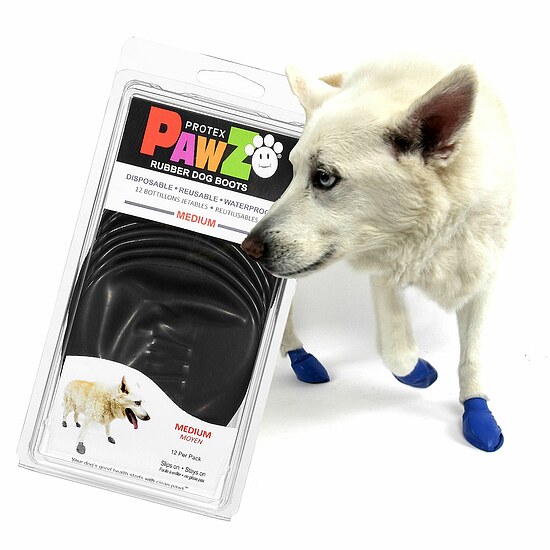 Bild 2 - PAWZ Pfotenschuh Dog Boots schwarz 12 Stk.