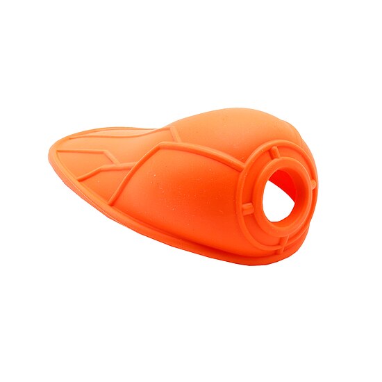 Bild 2 - Trinknapf f�r Hunde unterwegs � Silikonaufsatz f�r PET-Flaschen orange
