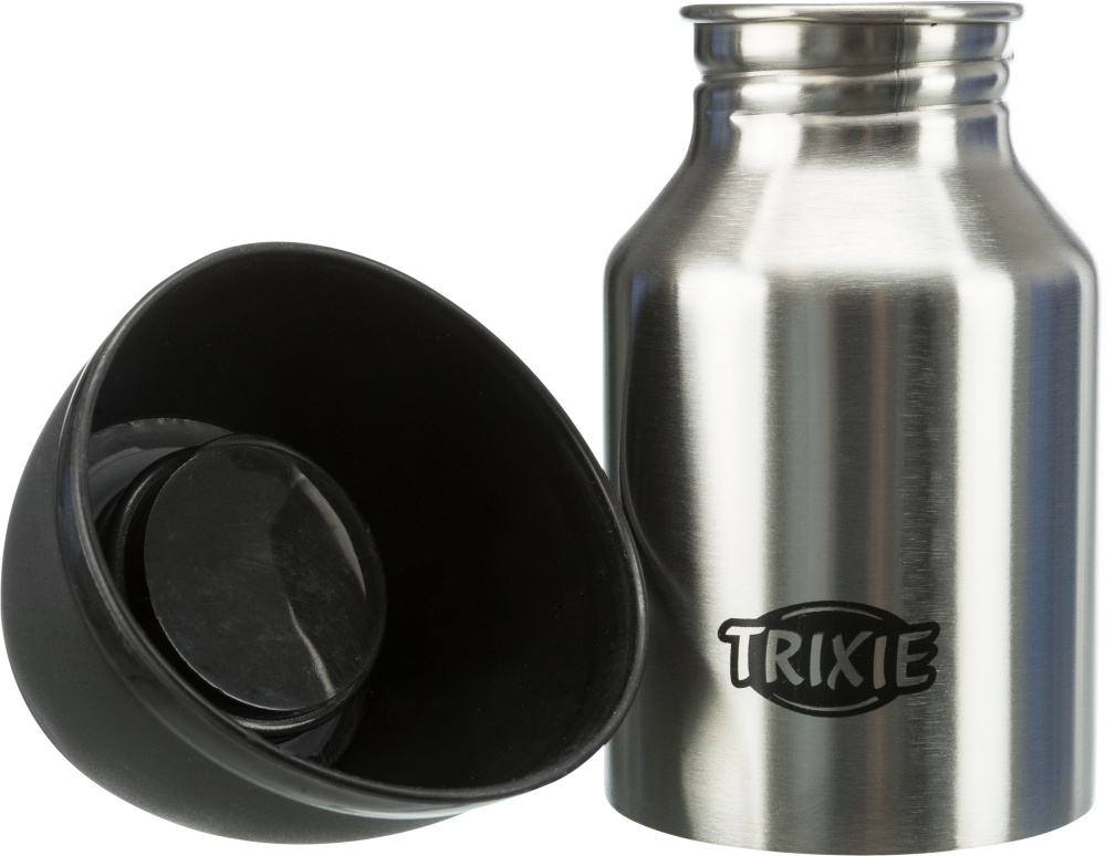 Thermoflasche Haustier Trixie Thermoflasche Mit Trinknapf 0,5l - Edelstahl Trinkflasche Für Hunde Unterwegs Trixie Thermoflasche 0,5l Mit Napf