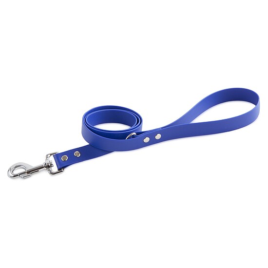 Bild 1 - Biothane Hundeleine 19 mm mit HS und D-Ring blau