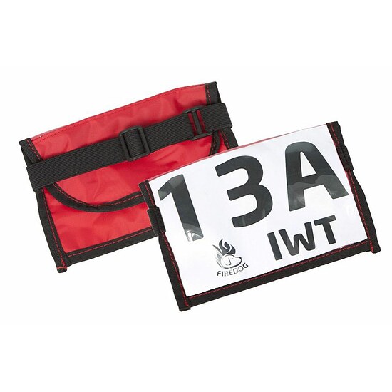 Bild 1 - Firedog Armhalterung f�r Startnummer rot