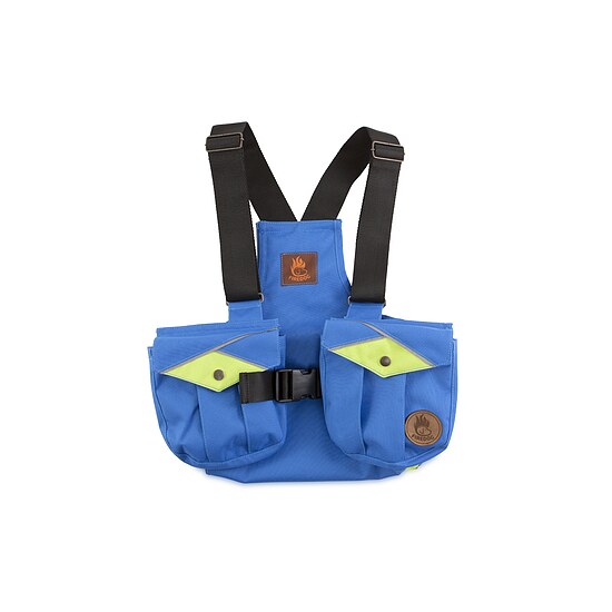 Bild 1 - Firedog Kinder Dummyweste Trainer blau/neongr�n Gr��e: 140-146
