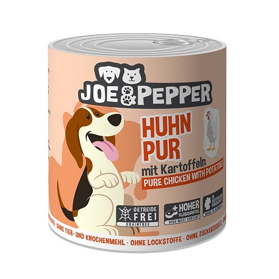 Bild 1 - Joe & Pepper Nassfutter Dog - Huhn Pur mit Kartoffeln 800g MHD 03/26