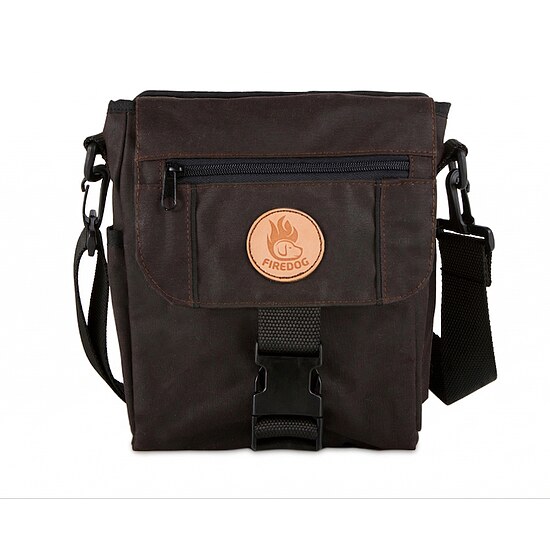 Bild 1 - Firedog Dummytasche Mini DeLuxe Waxed Cotton braun
