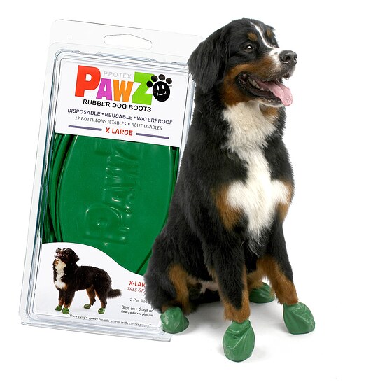 Bild 1 - PAWZ Pfotenschuh Dog Boots XL gr�n 12 Stk.