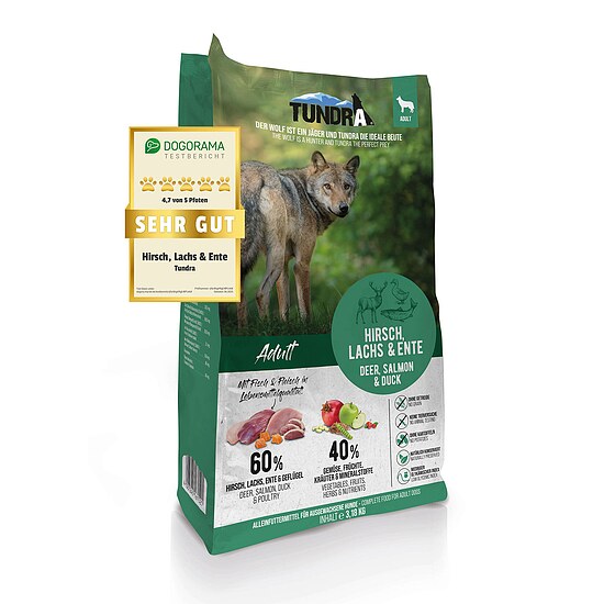 Bild 1 - TUNDRA Dog Hirsch, Lachs & Ente 3,18 kg