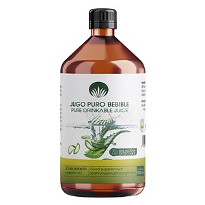 Lanzaloe Aloe Vera Saft 100% pur � Nahrungserg�nzung 500ml