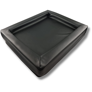 Hundebett Kvadro Kunstleder Schwarz