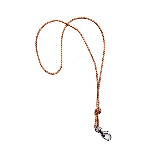 Leder Pfeifenband geflochten mit Knoten