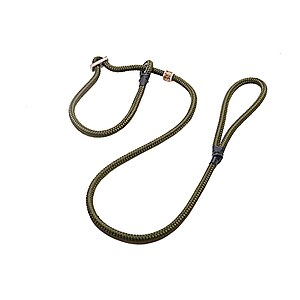 Moxonleine 10 mm mit Zugbegrenzung olive