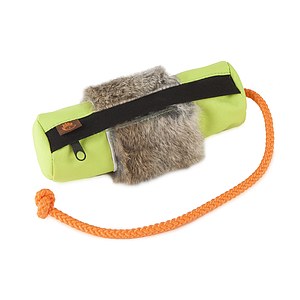 Firedog Snack Dummy neongr�n mit Fellring