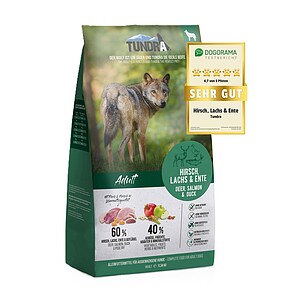 TUNDRA Dog Hirsch, Lachs & Ente 11,34 kg